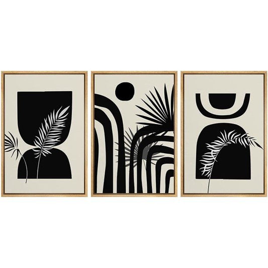 Black and white series VIII I Set of 3