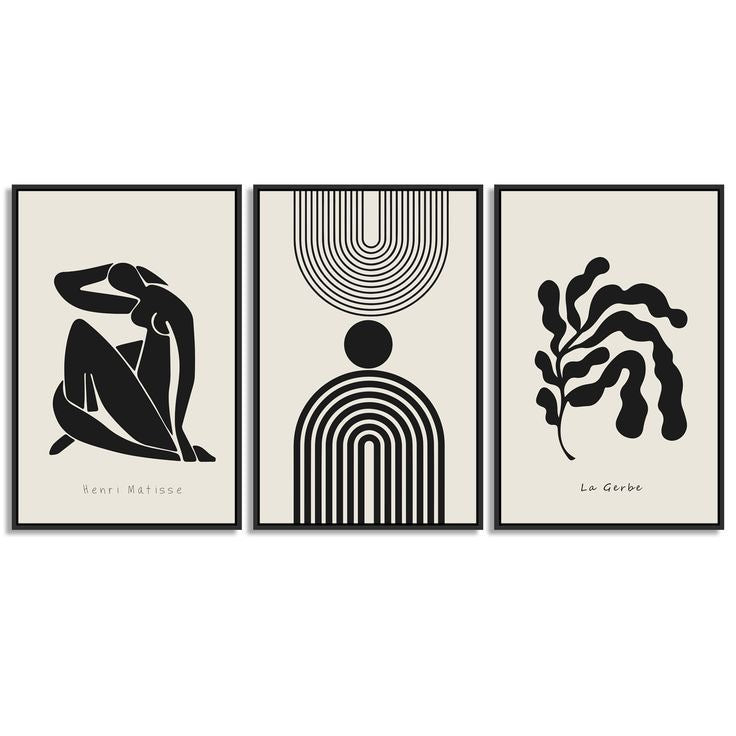Black and white series III I Set of 3
