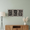 Carbon Foilage - Set of 3