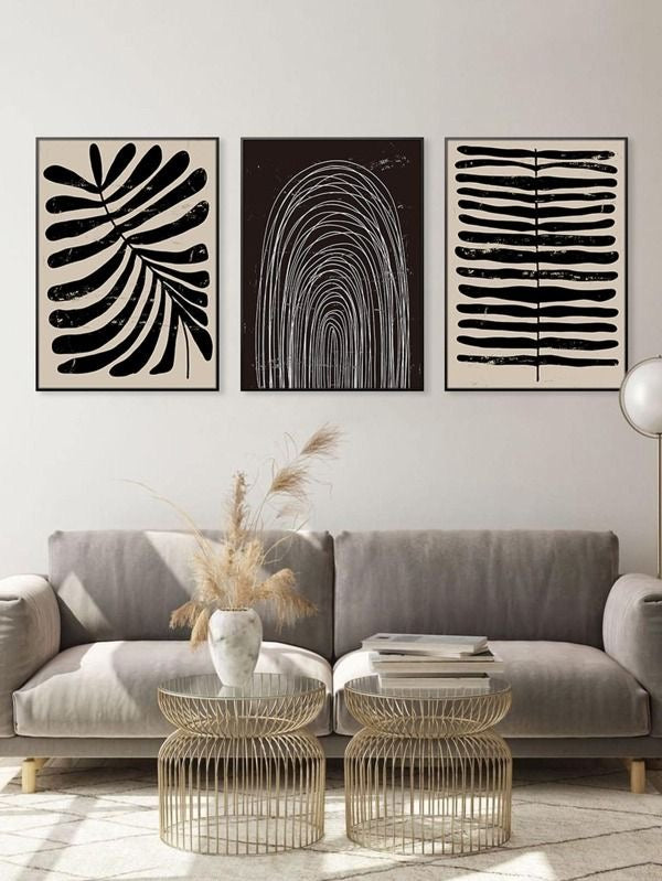 Black and white series VI I Set of 3