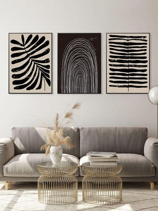 Black and white series VI I Set of 3