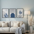 Boho Blue Wall Art | Set of 3