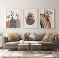 Abstract Shapes Wall Art | Set of 3