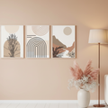 Neutral Abstract Art | Set of 3