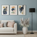Boho Blue Wall Art | Set of 3