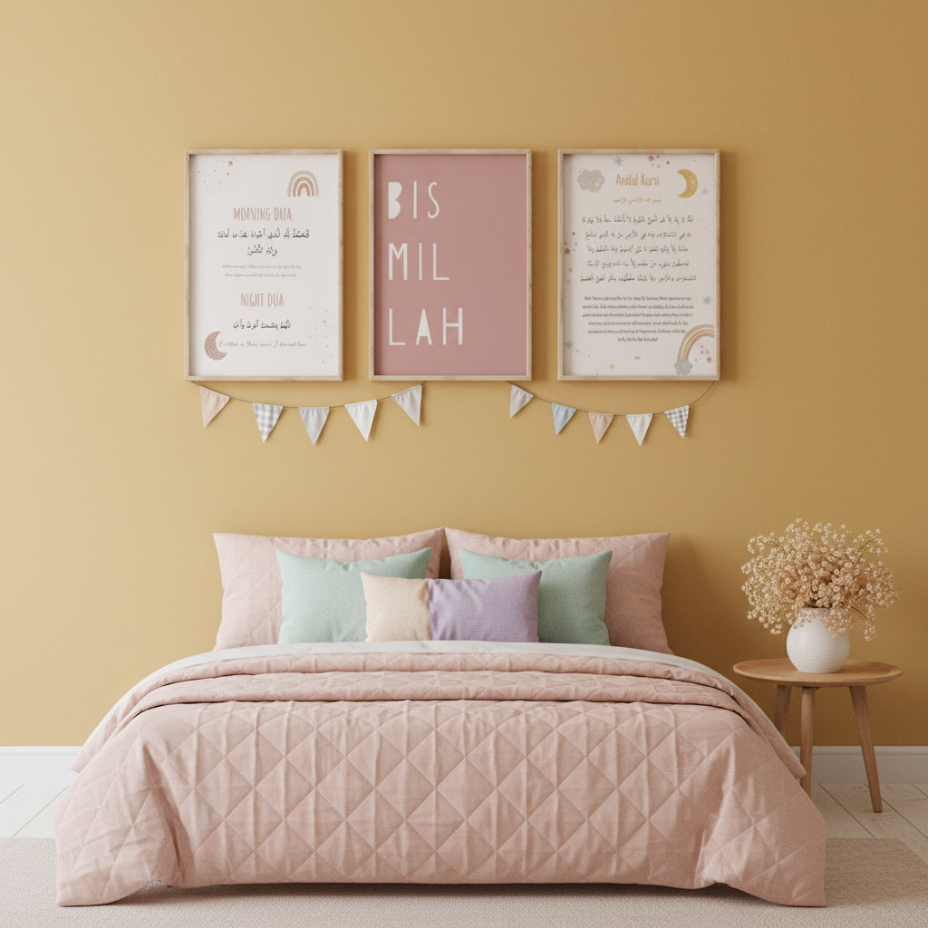 Bismillah Baby Pink - Set of 3