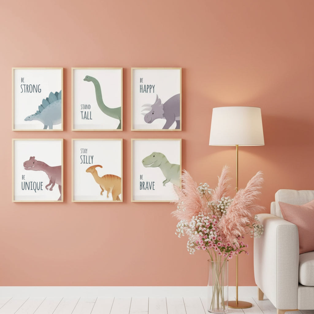 Dino Wall Art - Set of 6