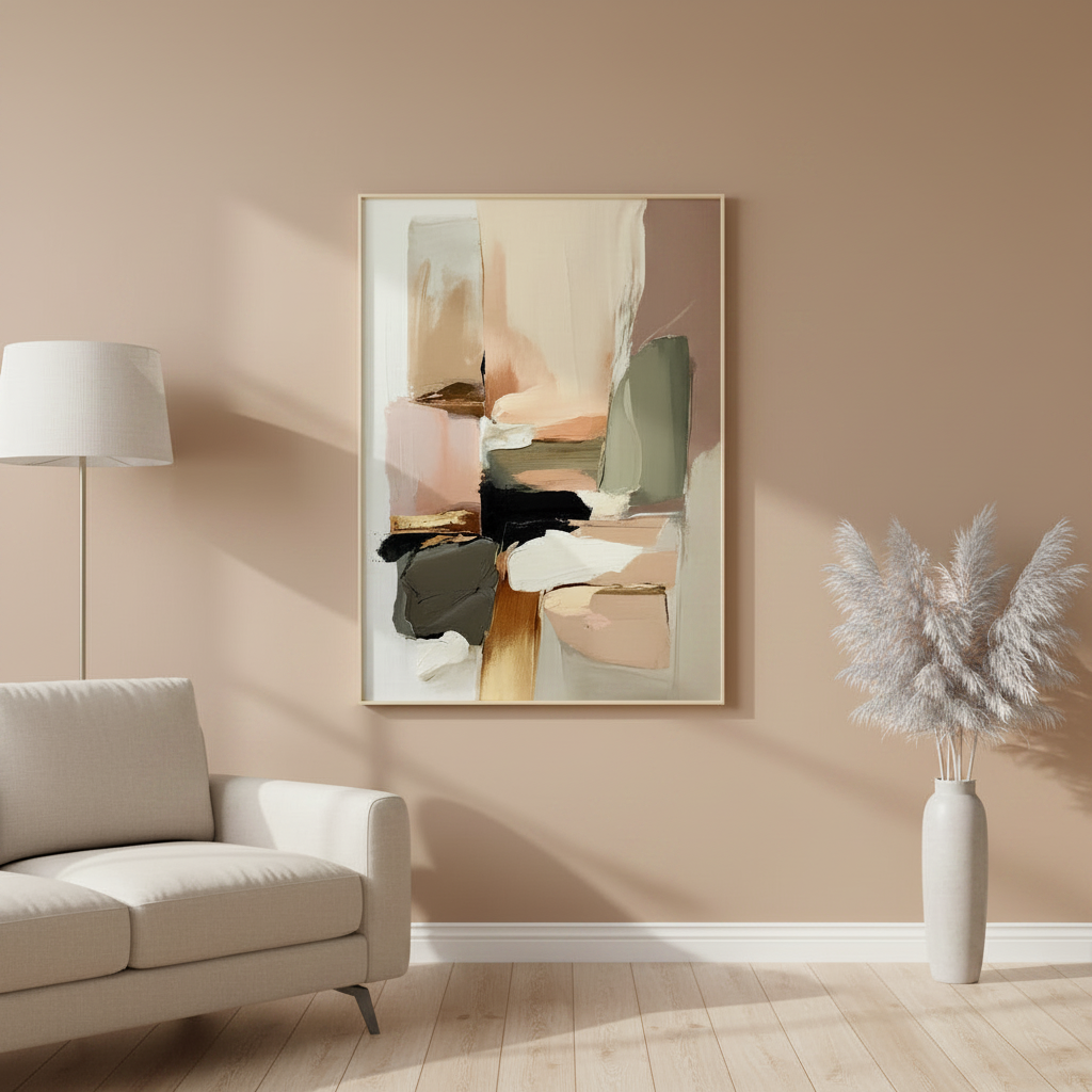 Nude Abstract Wall Art | CANVAS