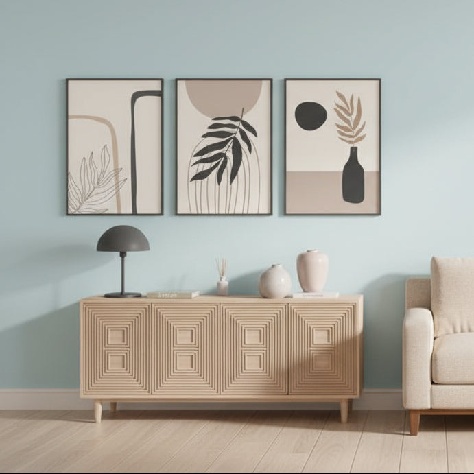 Boho Beige Wall Art | Set of 3