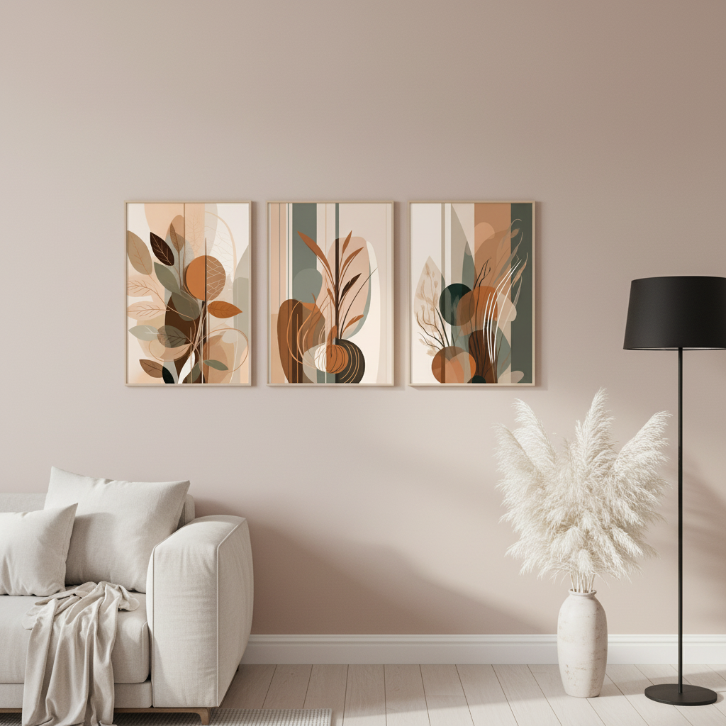 Modern Triptych Wall Art | Set of 3