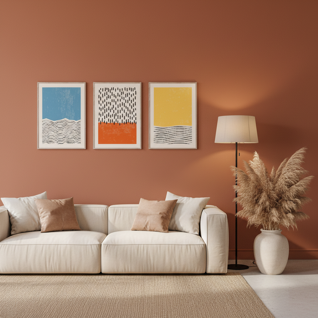Modern Geometric Wall Art | Set of 3