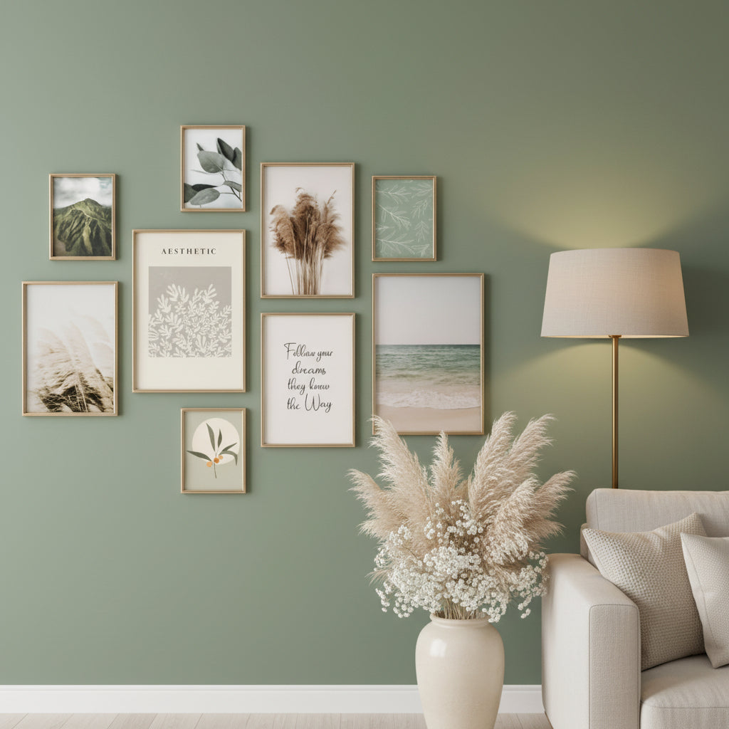 Botanical Gallery Wall Art | Set of 9
