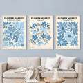 Blue Flower| Set of 3