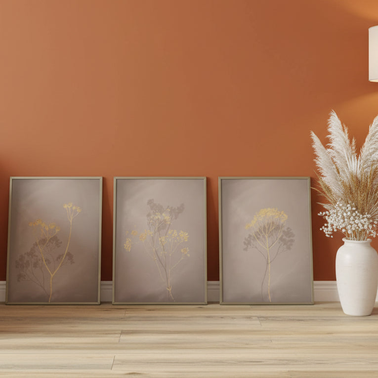 Neutral Botanical Wall Art | Set of 3
