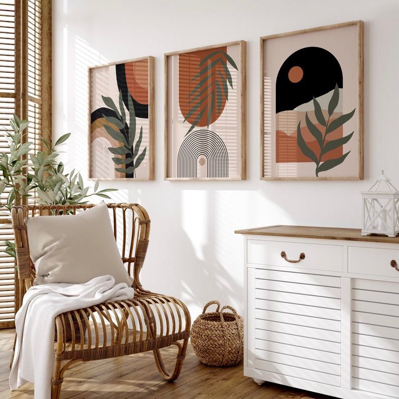 Boho Midcentury - Set of 3