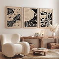 Matisse Modern Flower Wall Art | Set of 3