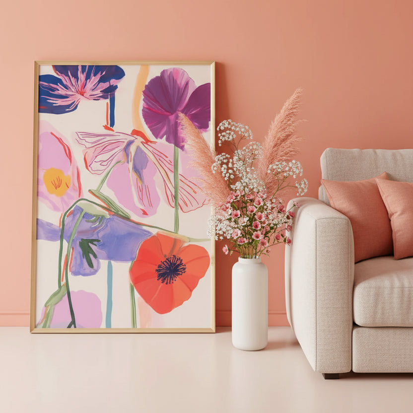 Floral Wall Art  | Single Frame