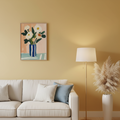 Modern Bouquet in Blue Vase| Single Frame